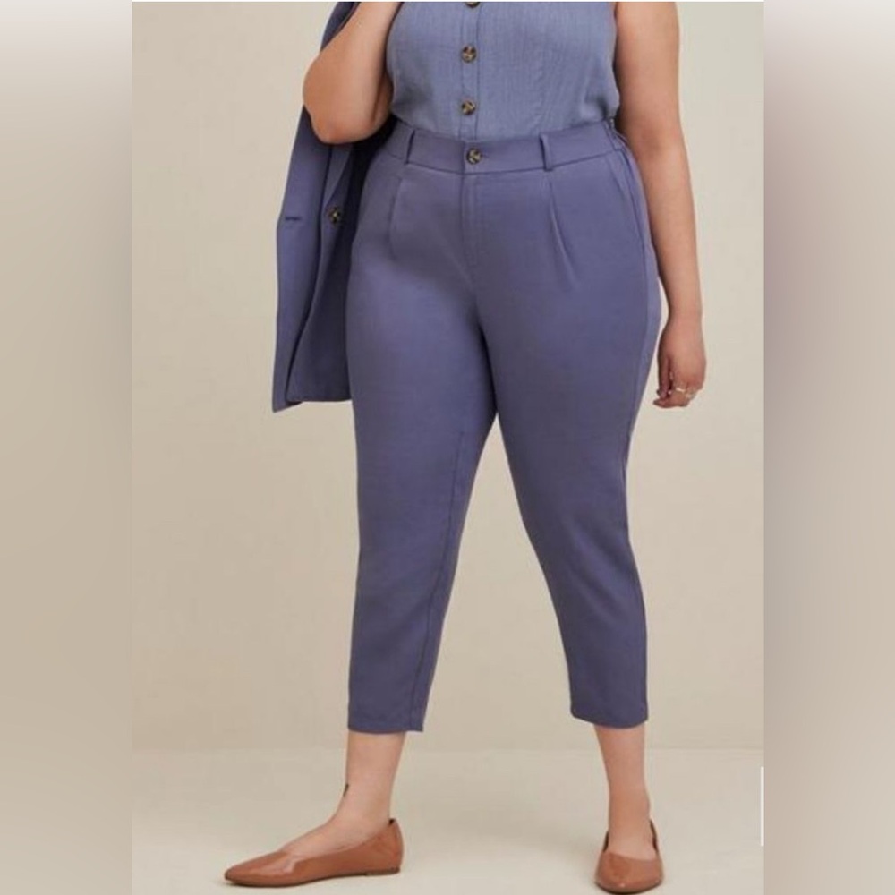 Torrid Linen Taper Trousers